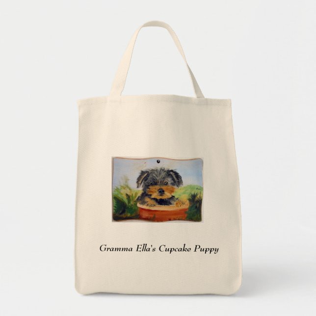 Tote Bag Chiot de petit gâteau (Devant)