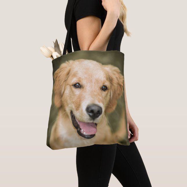 Tote Bag Chiot mignon de golden retriever (De près)