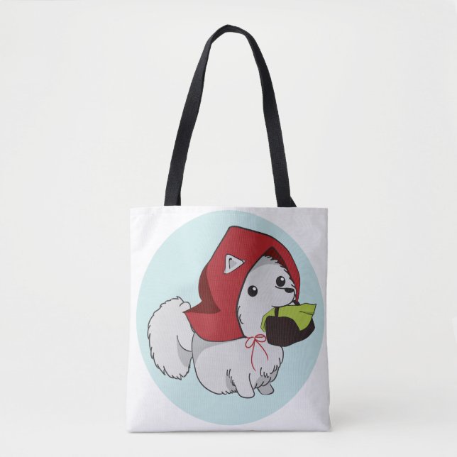 Tote Bag Chiot rouge Fourre-tout (les deux côtés) (Devant)