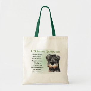 Tote Bag Chiot Schnauzer Miniature