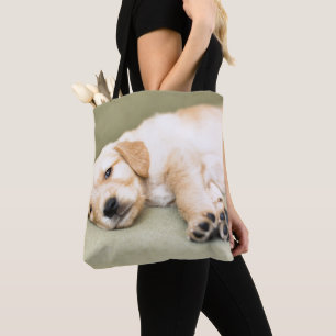 Tote Bag Chiot se couchant sur le sofa