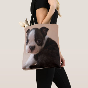 Tote Bag Chiot très jeune de Boston Terrier