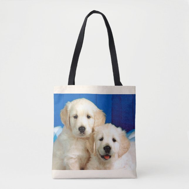 Tote Bag chiots Labrador (Devant)