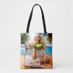 Tote Bag Chipmunk à la chaux