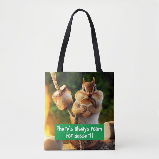 Tote Bag Chipmunk Mangant Marshmallow (Devant)