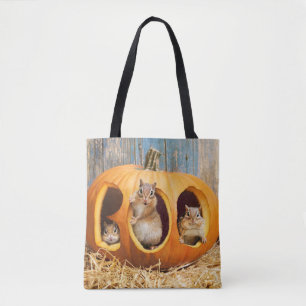 Tote Bag Chipmunks à l'intérieur de Boo Jack-o-Lantern