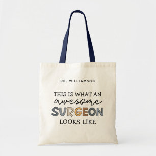 Tote Bag Chirurgien Personnalisé Drôle Awesome Chirurgien C
