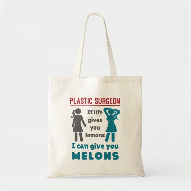 Tote Bag Chirurgien Plastique Si La Vie Vous Donne Citrons  (Devant)