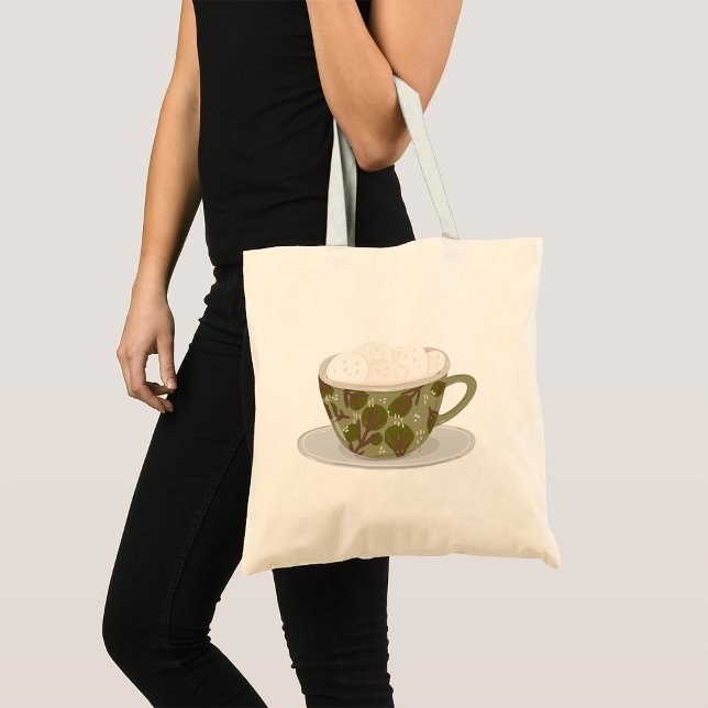 Tote Bag Chocolat Chaud Avec Marshmallows (Créateur téléchargé)