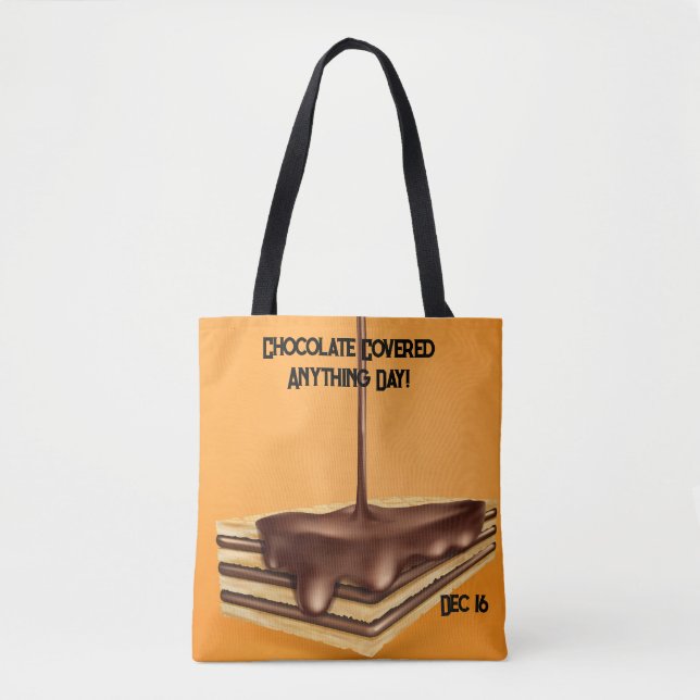 Tote Bag Chocolat couvert tous les jours (Devant)