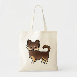 Tote Bag Chocolat Et Chocolat Long Tan Chihuahua Chig