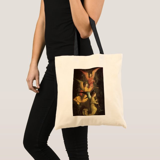 Tote Bag Chœur d'anges par Simon Marmion, Art de la Renaiss (Devant (produit))