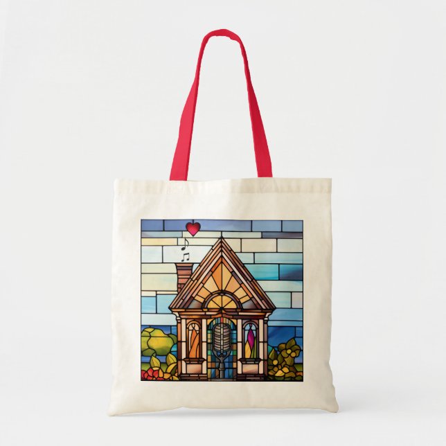 Tote Bag Choeur de la Terre - Petit Vitrail de la Maison - (Devant)