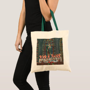 Tote Bag Chœur d'enfants chantant à l'église pour un Noël v