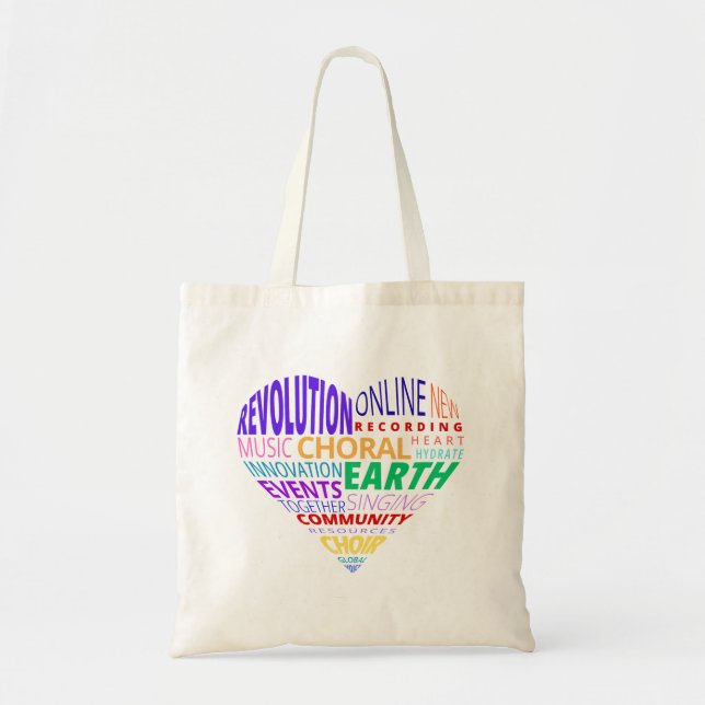 Tote Bag Choir of the Earth Word Cloud (Devant)
