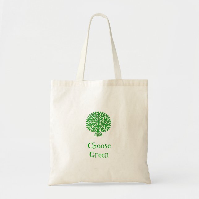 Tote Bag Choisir vert (Devant)
