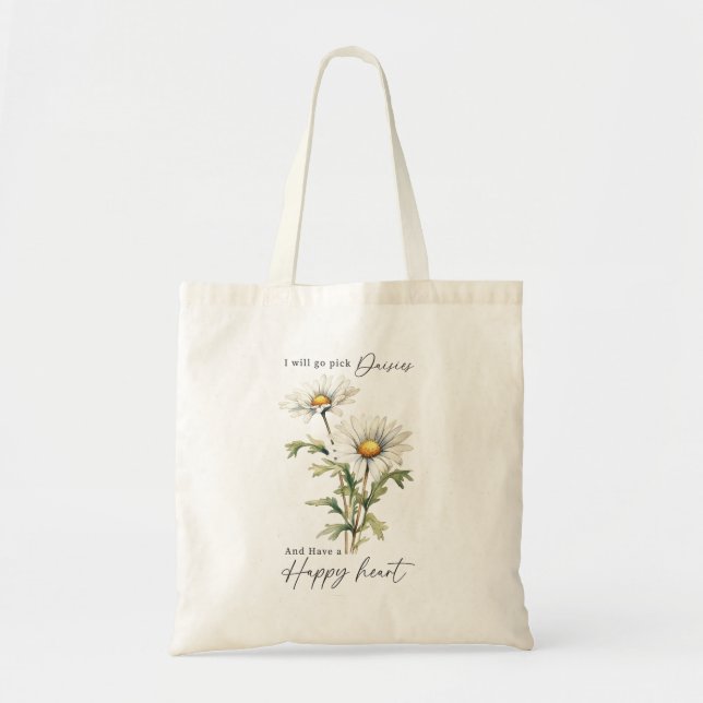 Tote Bag Choisissez Des Faisées Et Avoir Un Coeur Heureux (Devant)