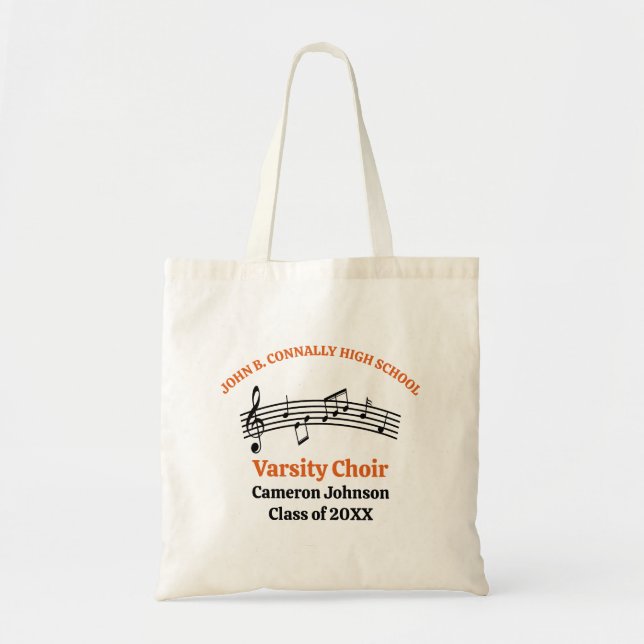 Tote Bag Chorale Orange High School personnalisable (Devant)