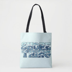 Tote Bag Chose de la Côte   Graphiques Rétro de Vagues de l