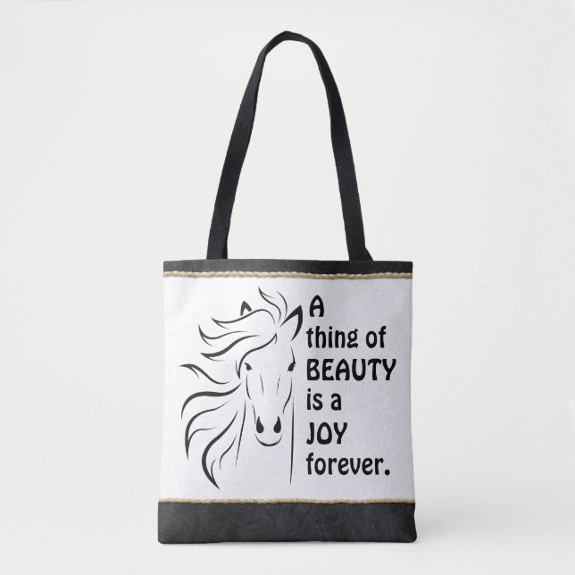 Tote Bag Chose personnalisée de la beauté Cheval Horseshoe (Devant)