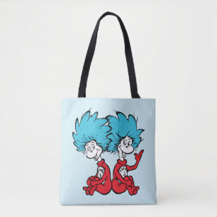 Tote Bag Chose Un et Chose Deux du Chat au Chapeau