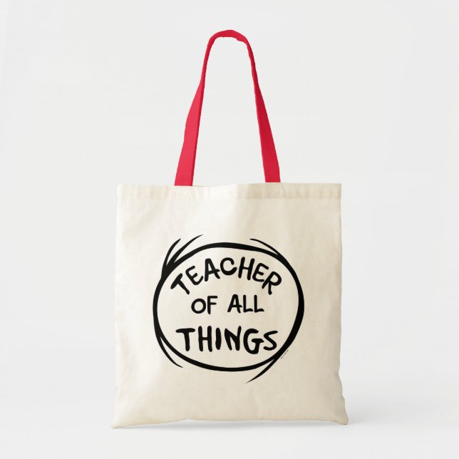 Tote Bag Chose Une Chose Deux - Enseignant de toutes choses (Devant)
