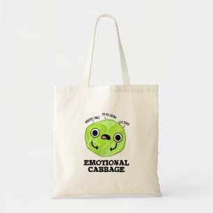 Tote Bag Chou émotionnel amusant Veggie Pun