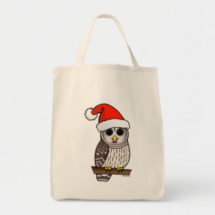 Tote Bag Chouette barrée de Noël Père Noël