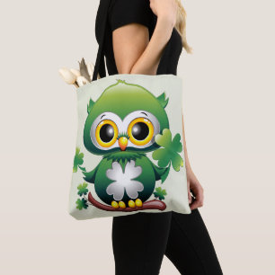 Tote Bag Chouette bébé St Patrick de dessin animé mignon