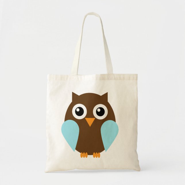 Tote Bag Chouette bleue (Devant)