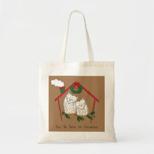 Tote Bag Chouette de Noël Be Accueil mignonne
