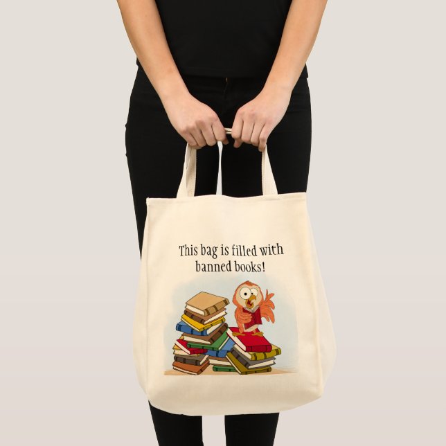 Tote Bag Chouette du livre interdite Fourre-tout (Devant (produit))