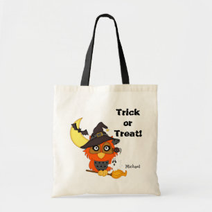 Tote Bag Chouette Halloween Trick or Treat