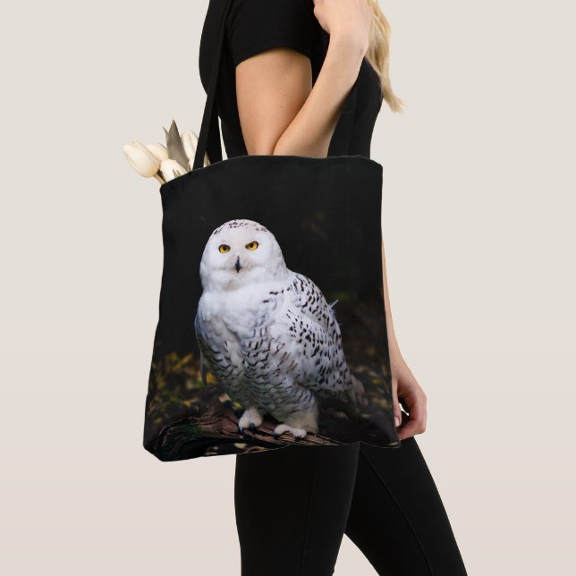 Tote Bag Chouette hivernale majestueuse (De près)