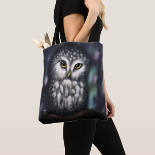 Tote Bag Chouette mystique dans la tombée de la nuit du Nor
