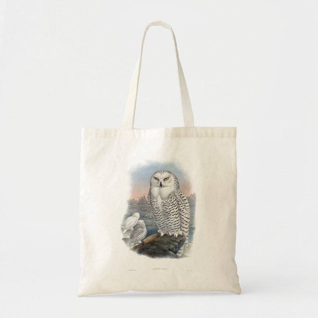 Tote Bag Chouette neige vintage Gould (Devant)