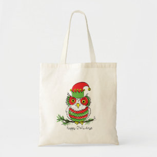 Tote Bag Chouette Noël Mignonne Vacances amusantes
