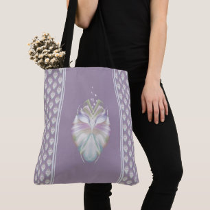 Tote Bag Chouette Oracle Pastel Purple