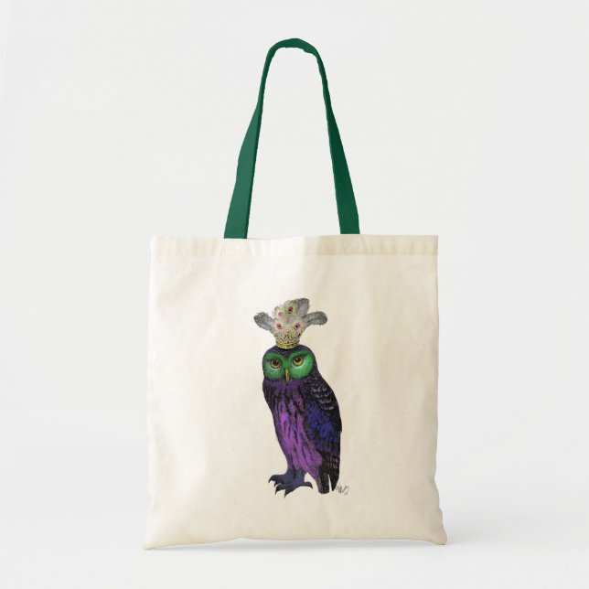 Tote Bag Chouette pourpre (Devant)