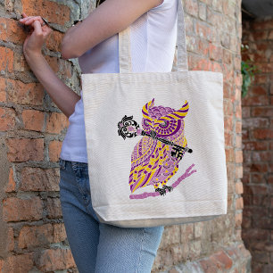 Tote Bag Chouette pourpre à grande corne