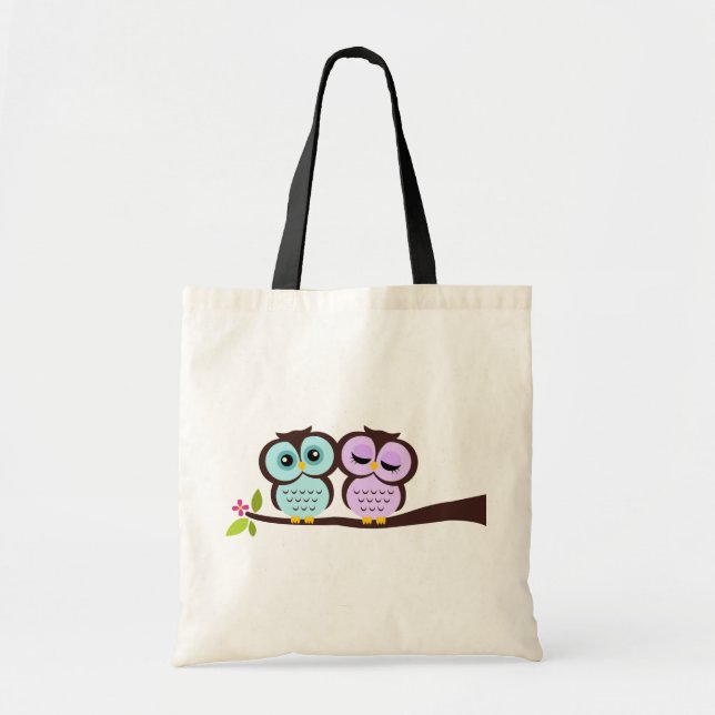 Tote Bag Chouettes adorables (Devant)