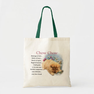 Tote Bag Chow Chow Puppy Art Cadeaux