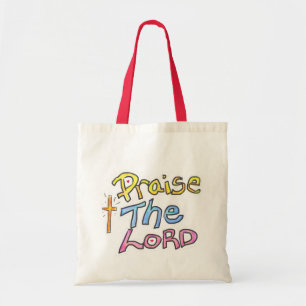 Tote Bag Chrétien ‘Louez le SEIGNEUR’ avec Croix