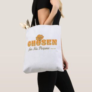 Tote Bag Chrétien Rétro Choisi Pour Son But 