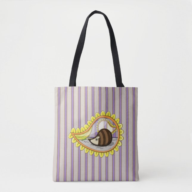 Tote Bag Chrissy le hérisson à tout-sur-impression (Devant)