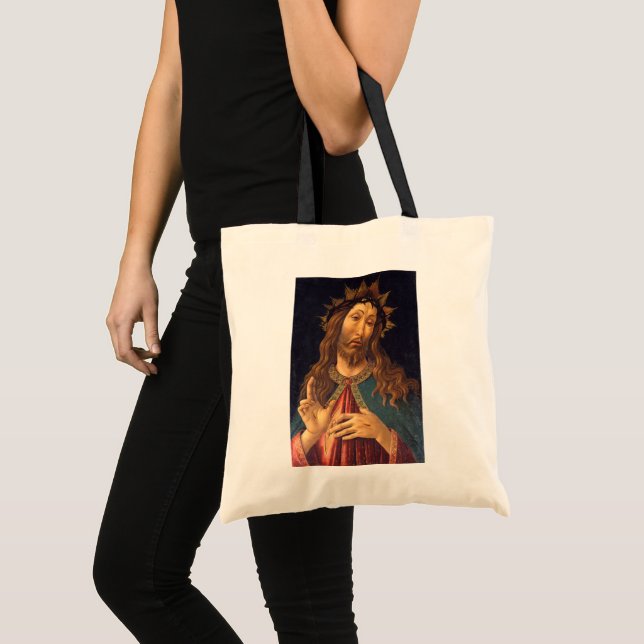 Tote Bag Christ couronné d'épines par Sandro Botticelli (Devant (produit))