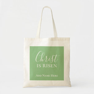 Tote Bag Christ est ressuscité Custom Green Christian Cadea