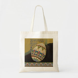 Tote Bag Christ ressuscité Vintage Oeuf de Pâques Russe