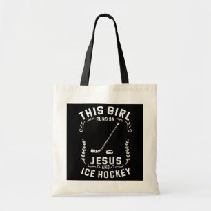 Tote Bag Christian Cette Fille Dirige Sur Jésus Et Le Hocke