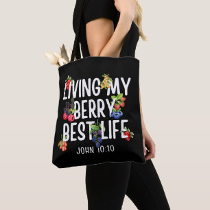 Tote Bag Christian JOHN 10 10 Vivre ma Berry Best Life